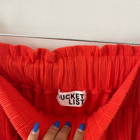 Bucket list Wide Leg Orange Pants - Picture 4 of 7